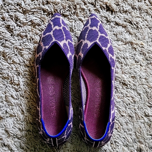 Rothy's The Point - Violet Giraffe sz 7.5 - Picture 1 of 3